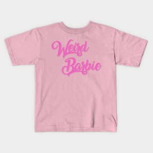 Weird Barbie Sticker Kids T-Shirt